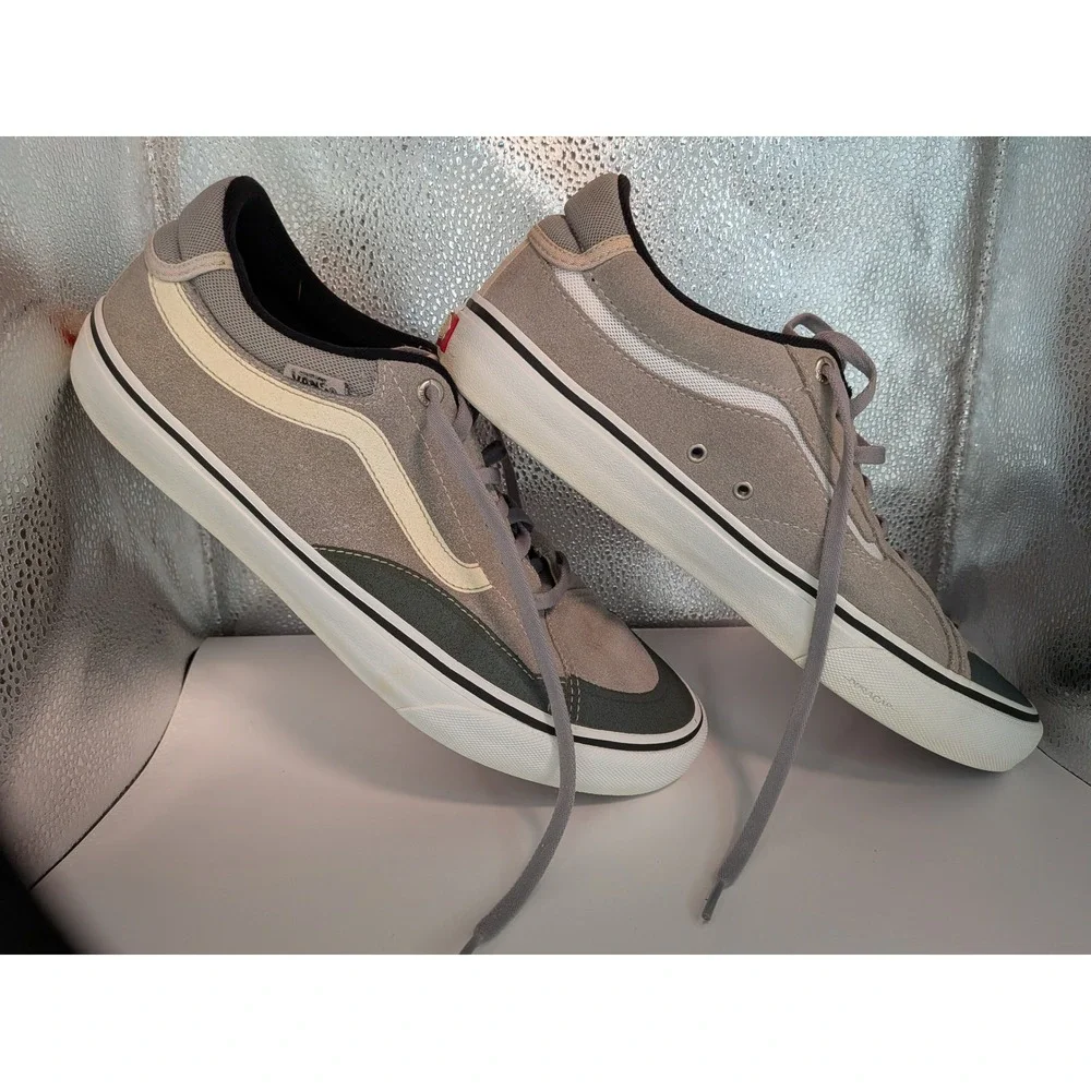 Vans TNT Advanced Prototype Tony Trujillo Gray Suede Skate Shoes Mens 10.5 - Picture 2 of 7